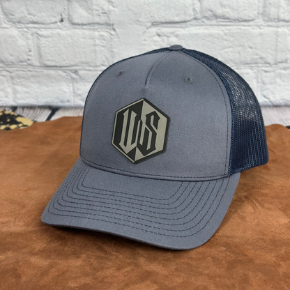 Insignia - Richardson 112 Trucker Hat – Engraved Leatherette Patch Hat - Whiskey Shoals