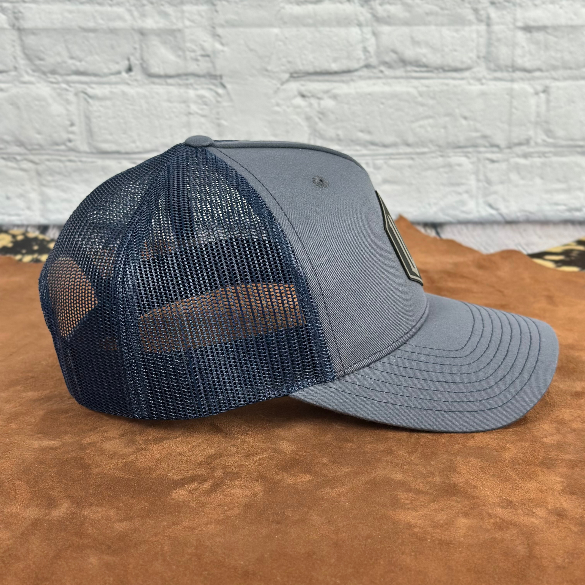 Insignia - Richardson 112 Trucker Hat – Engraved Leatherette Patch Hat - Whiskey Shoals