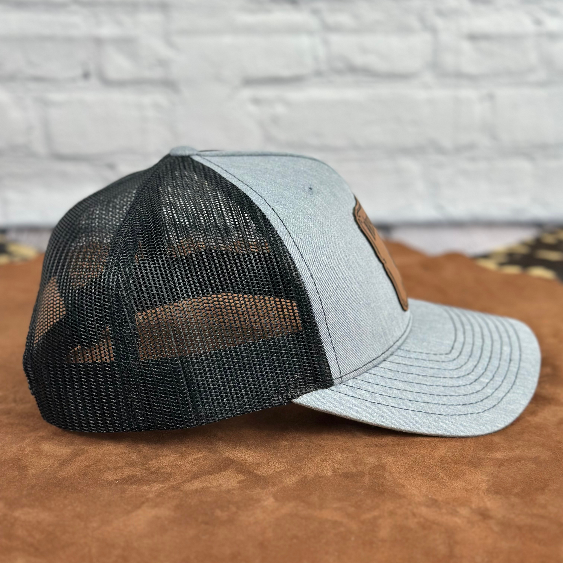 Live 100 Proof - Richardson 112 Trucker Hat – Whiskey Shoals Engraved Leatherette Patch Hat - Whiskey Shoals