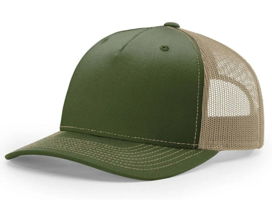 DESIGN YOUR OWN RICHARDSON 112FP FIVE PANEL TRUCKER HAT