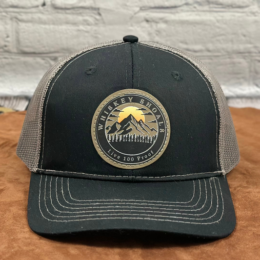 Richardson 115 Trucker Hat – DTF Print Leatherette Patch Hat - Whiskey Shoals