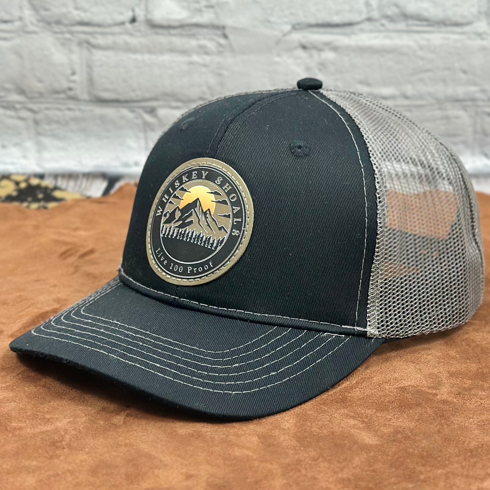 Richardson 115 Trucker Hat – DTF Print Leatherette Patch Hat - Whiskey Shoals
