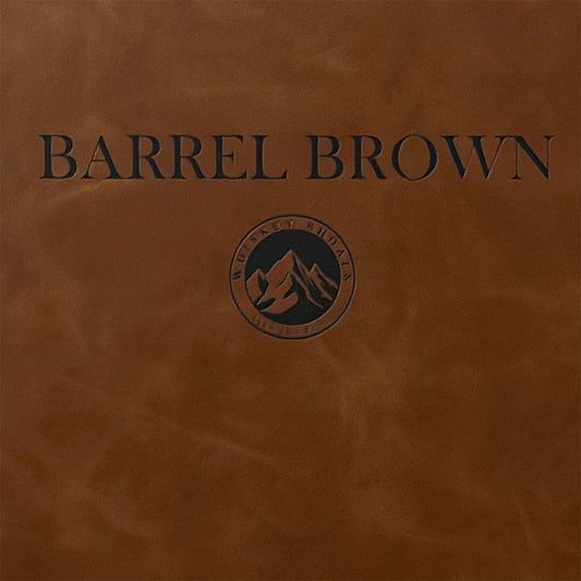 Barrel Brown - Custom Laser Engraved  Leather Patch w/ Adhesive