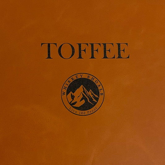 Toffee - Custom Laser Engraved  Leather Patch w/ Adhesive