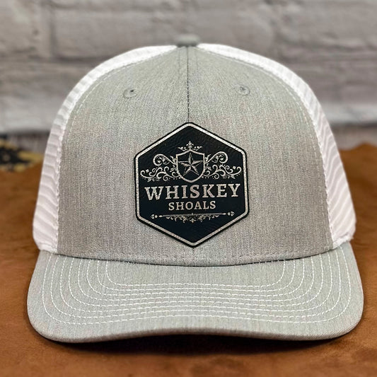 Richardson 112 Trucker Hat – Engraved Leatherette Patch Hat - Whiskey Shoals