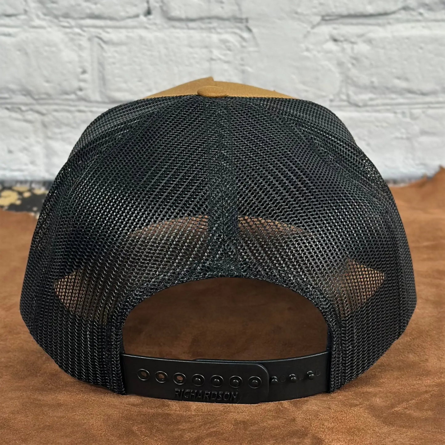Howdy - Richardson 112 Trucker Hat With Black Rope – Engraved Leatherette Patch Hat