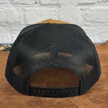 Howdy - Richardson 112 Trucker Hat With Black Rope – Engraved Leatherette Patch Hat